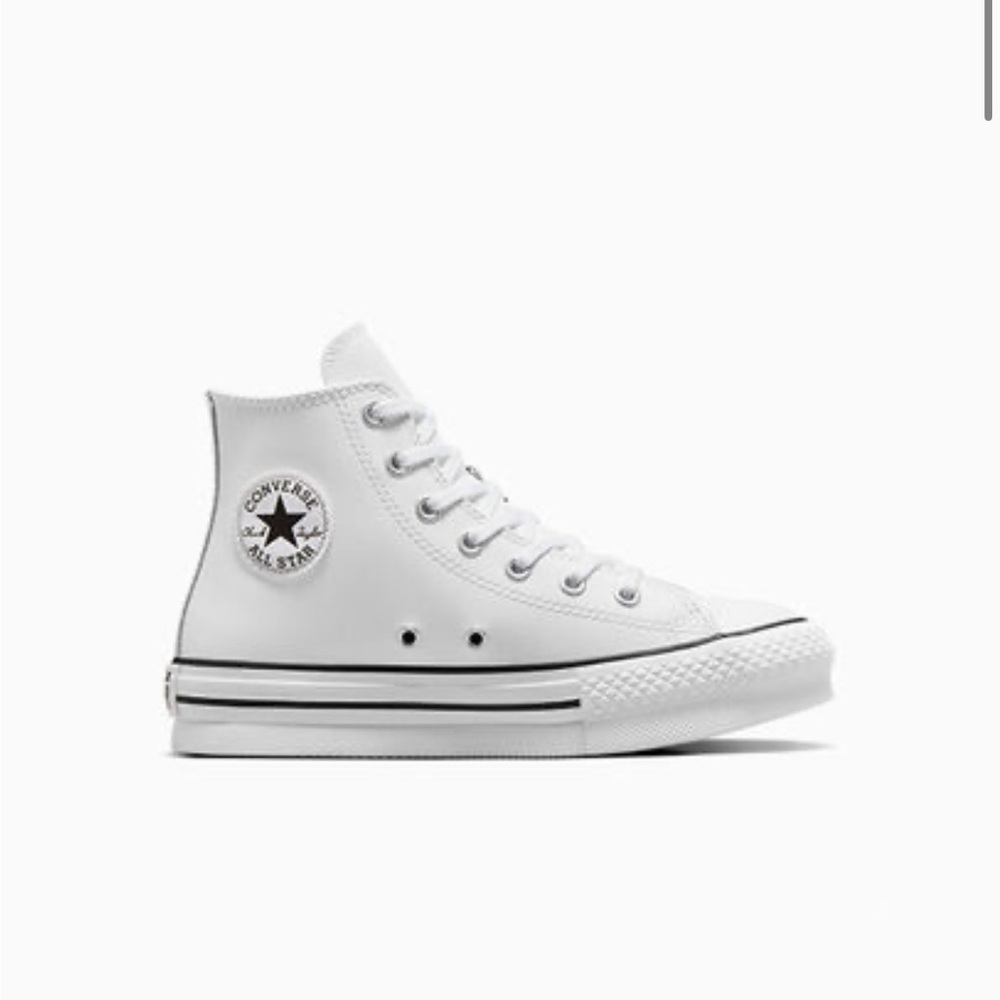 CONVERSE HIGH TOP LEATHER PLATFORM